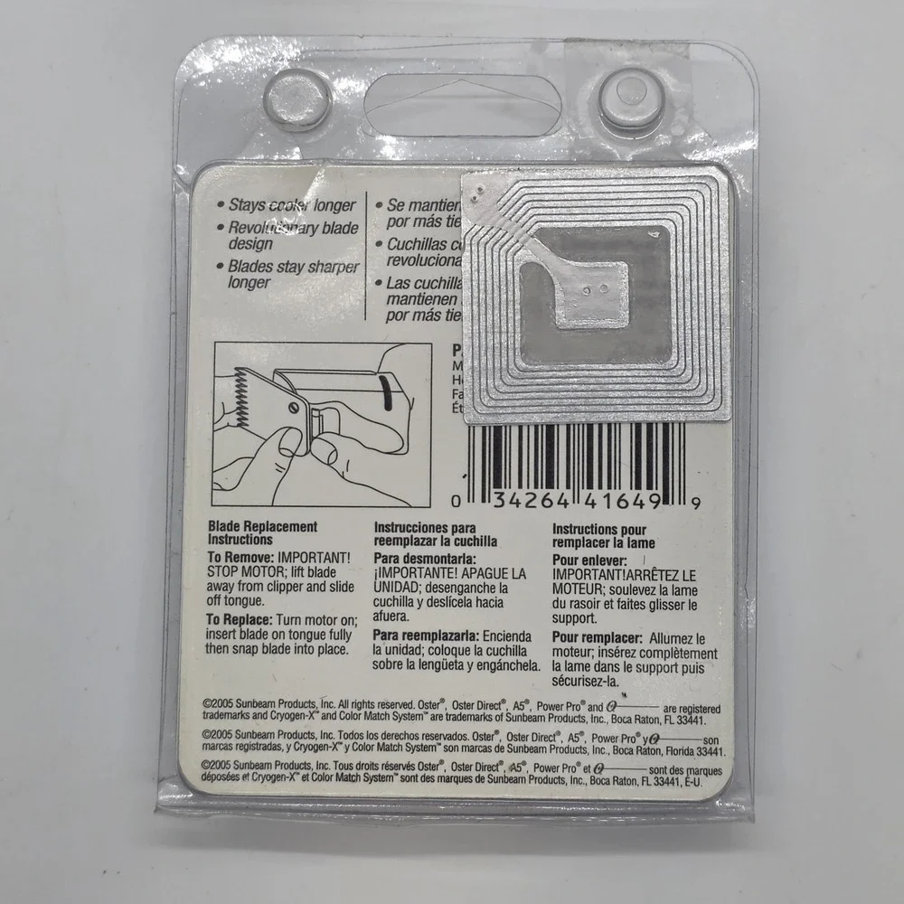 OSTER Blade Size 15 CryogenX AgiON 78919-036 Antibacteria 3/64